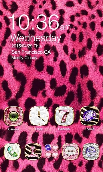 Glitter GOLauncher EX Theme - Preview 5