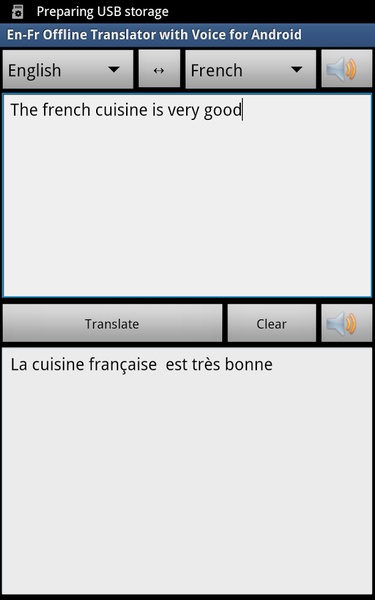 French Free Offline Translator - Preview 2