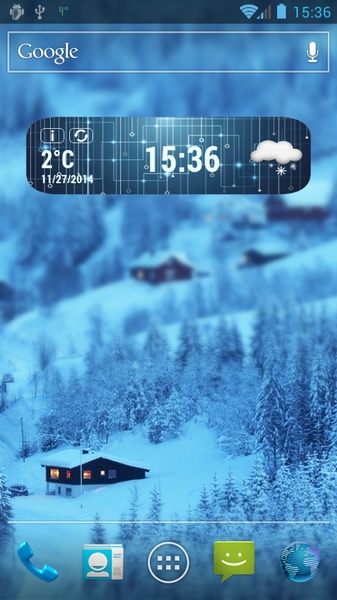 Digital Clock Weather Widget - Preview 1