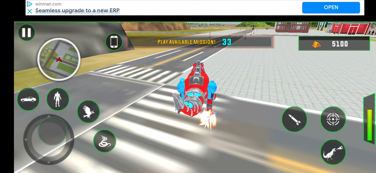 Flying Dino Transform Robot: Dinosaur Robot Games - Preview 11