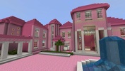 Pink house in Minecraft PE screenshot 2
