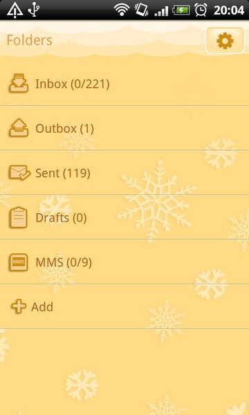 GO SMS Christmas Snow Theme - Preview 2