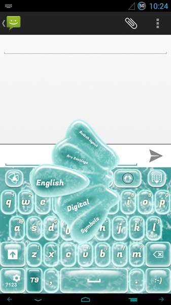 GO Keyboard 3D Water Theme - Preview 7