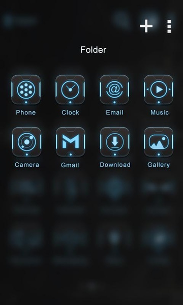 Robot GOLauncher EX Theme - Preview 1
