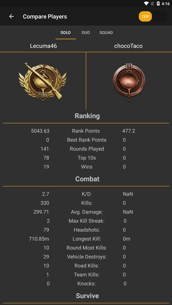 Chicken Tracker: Stats for PUBG - Preview 2