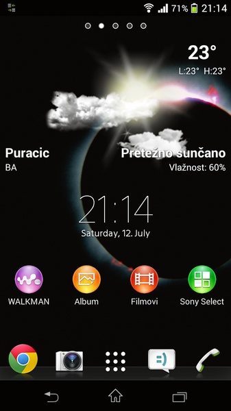 Lockscreen Weather Widget - Preview 2