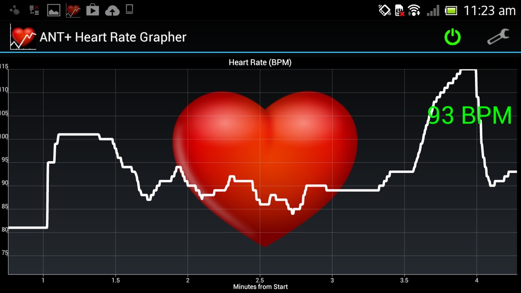 ANT+ Heart Rate Grapher - Preview 1