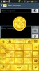 GO Keyboard Gold Glow Theme screenshot 3