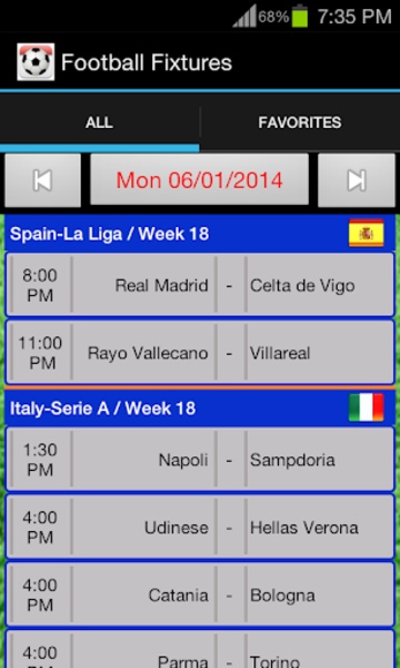 Football Fixtures - Preview 17