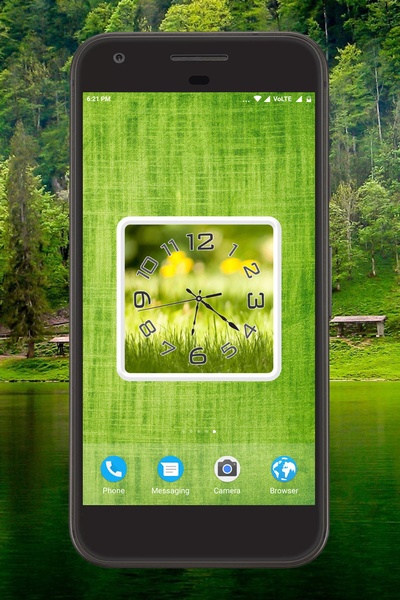 Greenery Clock Live Wallpaper - Preview 1