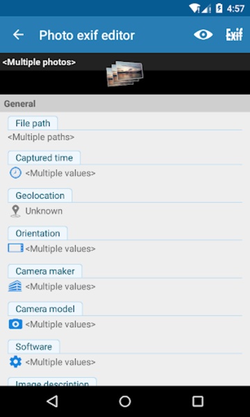 Photo exif editor - Preview 16
