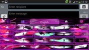 Pink Flame GO Keyboard Theme screenshot 1