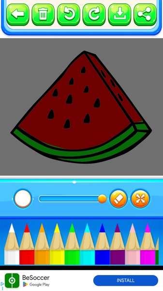 Fruits Coloring Book - Preview 7
