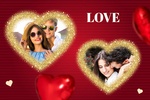 Valentine Day Dual Photo Frame screenshot 4