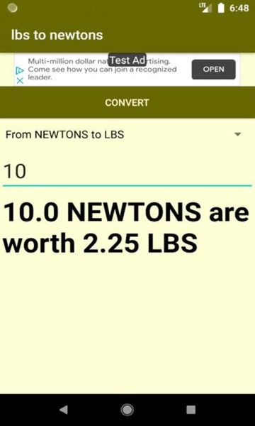 lbs to newtons converter - Preview 2