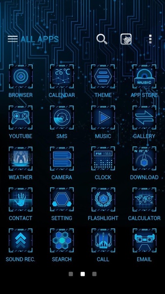 Touch Sky GOLauncher EX Theme - Preview 4