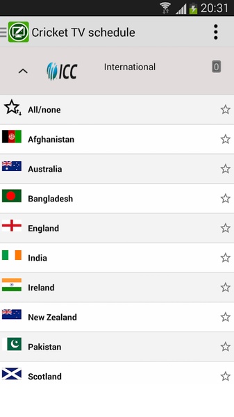 Cricket TV schedule - Preview 5