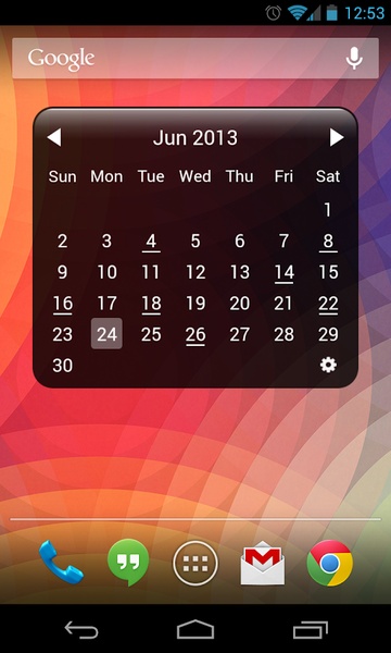 My Month Calendar Widget Lite - Preview 8