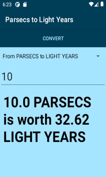 Parsecs to Light Years converter - Preview 4
