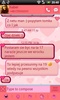 GO SMS Pro Pink Hearts Theme screenshot 4