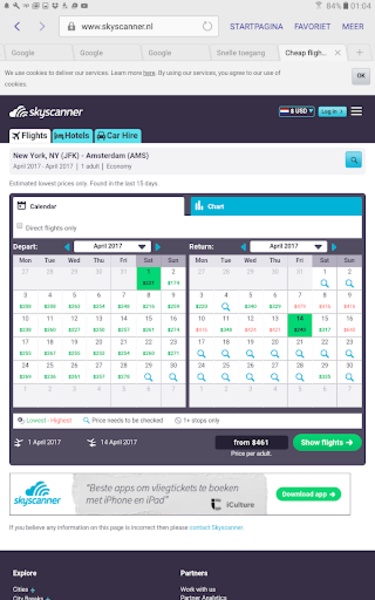 Cheapest Time to Fly - Preview 2