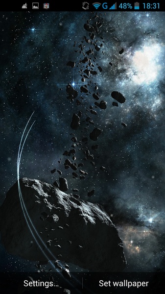 Asteroids Live Wallpaper - Preview 6