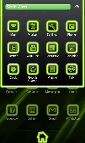Neon Green Style GO Launcher EX - Preview 2
