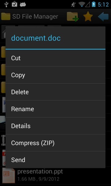 SD File Manager - Preview 4