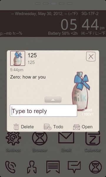 GOSMS ZMilk Theme - Preview 3