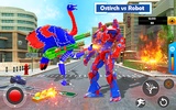 Flying Ostrich Robot Transform Bike Robot Games screenshot 1