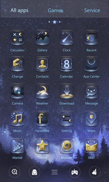 Moonlight GOLauncher EX Weather 2in1 - Preview 2