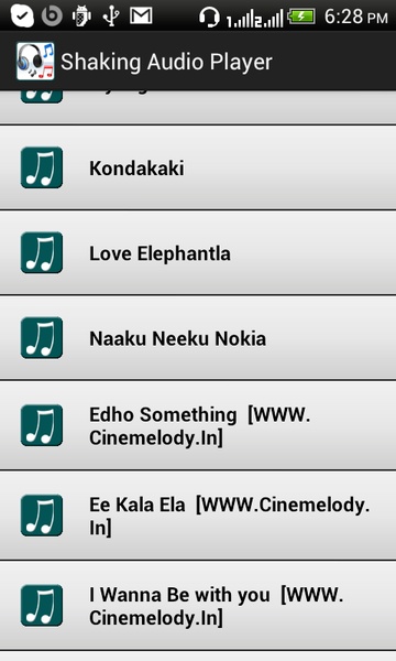 Shaking Audio Player - Preview 1