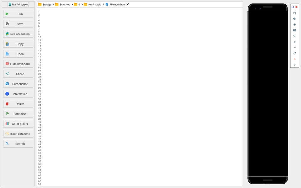 HTML Editor PRO (Tablet) - Preview 4