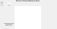 Password Manager -by Piyush screenshot 1