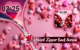 Heart Love Zipper Lock Screen screenshot 6