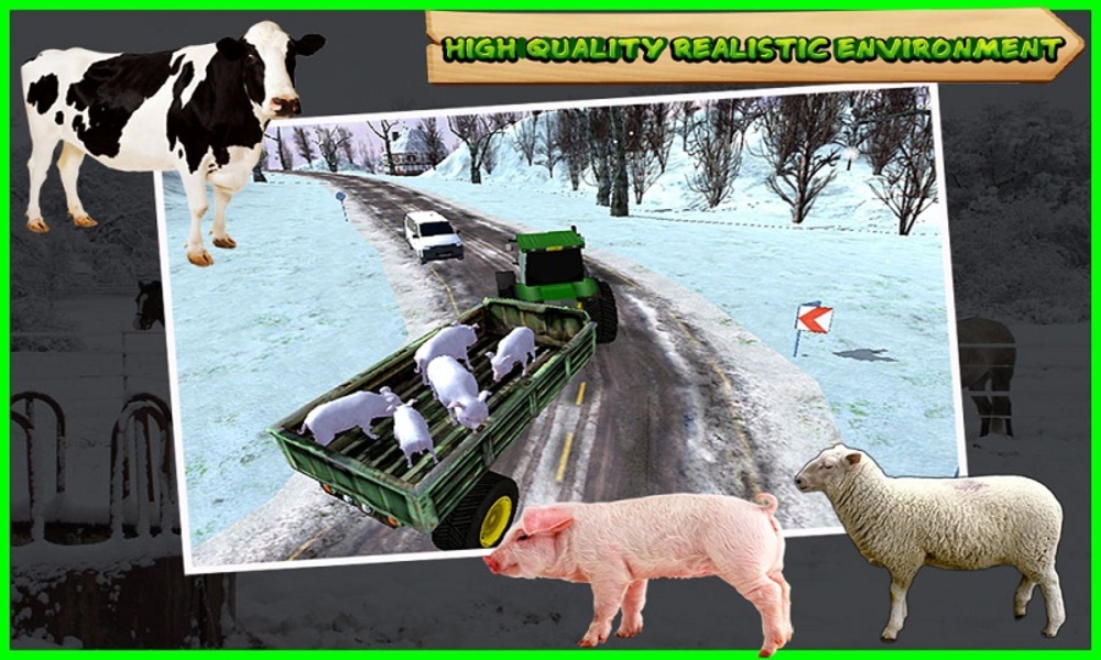Farm Animal Tractor Trolley 17 - Preview 3