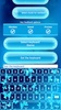 Neon Blue Emoji Keyboard screenshot 4