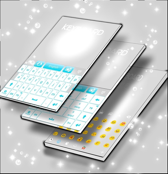 Blue Keyboard Free - Preview 4