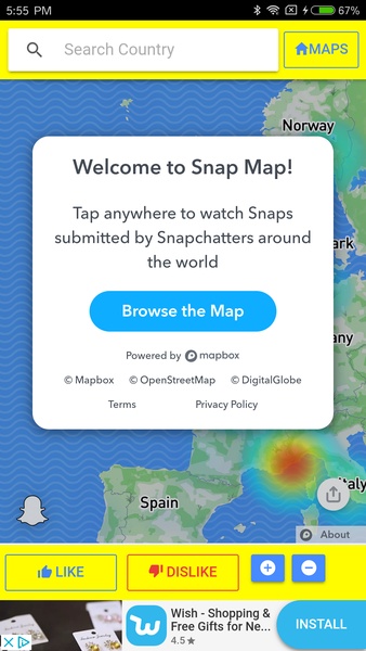 snapchat map - Preview 1