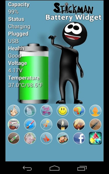 Stickman Battery Widget - Preview 9