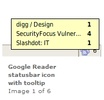 Google Reader Watcher screenshot 1