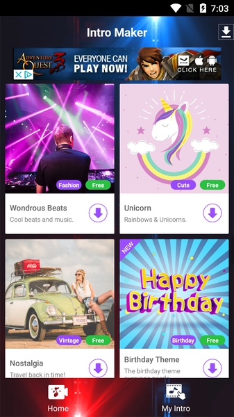 Intro Maker - Video Editor, Effects, Music, Vlog - Preview 3