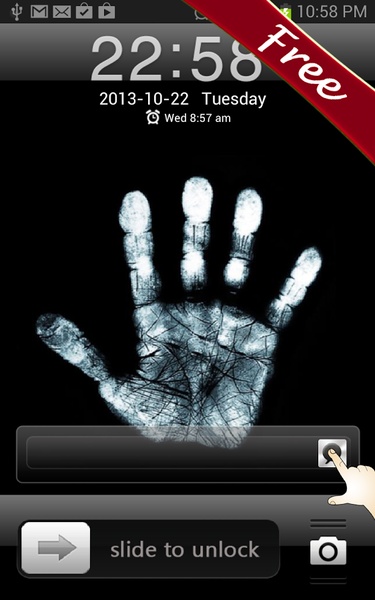 X-Ray Hand Print Go Locker - Preview 1