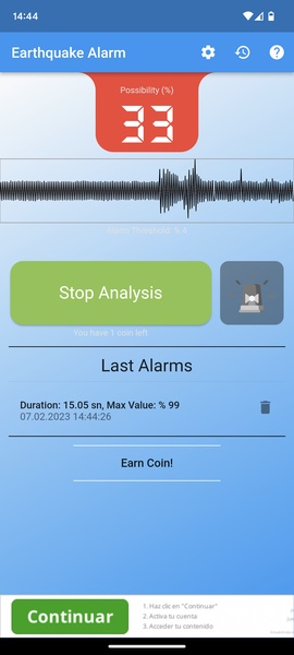 Earthquake Alarm - Preview 2