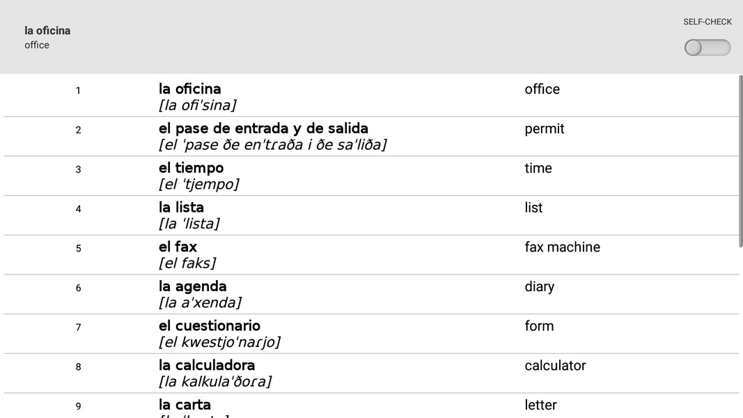 Learn Spanish words with SMART-TEACHER - Preview 8