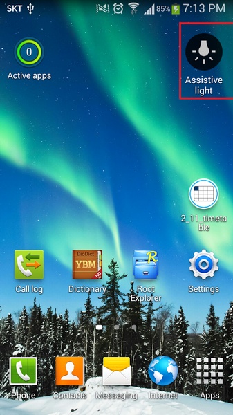 Samsung_style_assistive_light_wiget - Preview 2