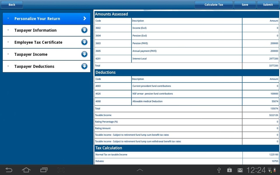 SARS eFILING - Preview 2