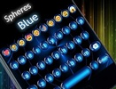 Spheres Blue Emoji Keyboard screenshot 1