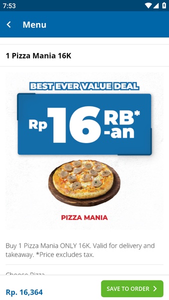 Domino's Pizza Indonesia for Android - Download the APK from Uptodown