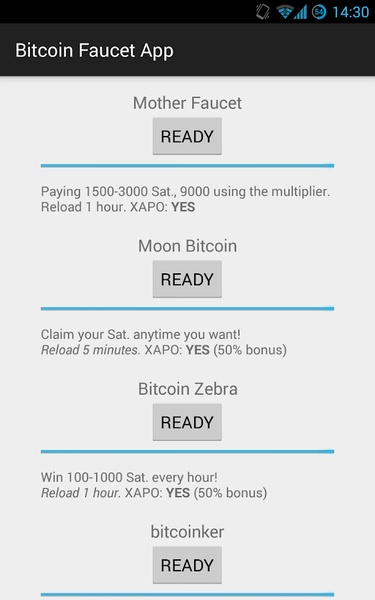 Bitcoin Faucet App - Preview 3
